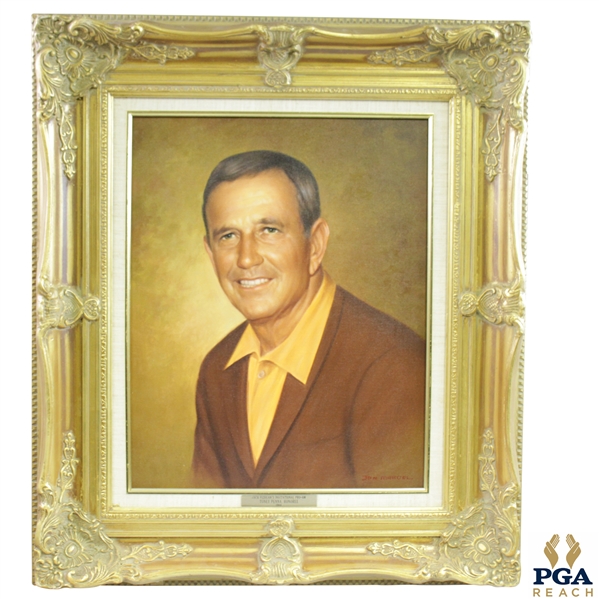 1984 Jack Fedigans Invitational Pro-Am Painting of Toney Penna by Jon Mardel - Framed