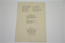 1931 Ryder Cup Team Matches at Scioto Country Club Dinner Menu - Great Condition