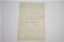 Horton Smith Signed Hotel Receipt from The Lowry St. Paul, Minn. JSA ALOA