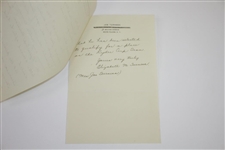 1931 Letter from Joe Turnesa's Wife - Joe Is Unaware of Qualifying for Ryder Cup Decison