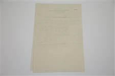 1931 Letter from Joe Turnesa's Wife - Joe Is Unaware of Qualifying for Ryder Cup Decison