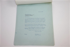 Horton Smith Signed Handwritten 1933 Ryder Cup Hotel Team Invite Content Letter JSA ALOA