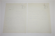 Sam Snead Signed Handwritten 1947 Ryder Cup Team Nomination Acceptance Letter JSA ALOA