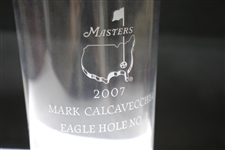 2007 Masters Awarded Eagle Hole #2 Crystal Highball Glass - Mark Calcavecchia Collection
