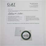 Ken Venturi's 1992 Masters Lenox Limited Edition Member Plate #2 with Original Box