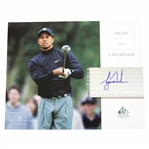 Tiger Woods Signed Signature Golf - Signs of a Champion - Pacific Palisades, Ca. Photo UDA