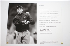 Tiger Woods Signed 'Signature Golf - Signs of a Champion - Pacific Palisades, Ca.' Photo UDA