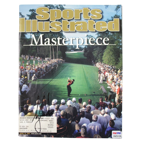 Tiger Woods Signed April 16,2001 Sports Illustrated Masterspiece Magazine PSA/DNA #2A25126