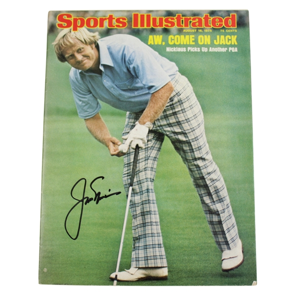 Jack Nicklaus Signed August 18, 1975 Sports Illustrated Magazine JSA #H68907