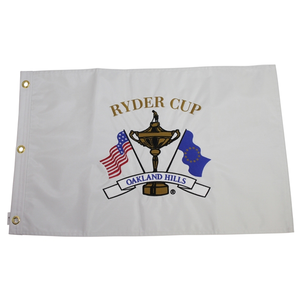 2004 Ryder Cup Matches at Oakland Hills Embroidered White Flag