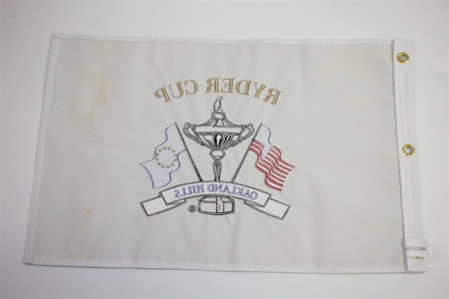 2004 Ryder Cup Matches at Oakland Hills Embroidered White Flag
