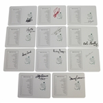 Eleven Masters Champions Signed Augusta National Scorecards JSA ALOA