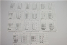 Eleven Masters Champions Signed Augusta National Scorecards JSA ALOA