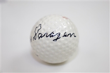 Gene Sarazen Signed Uarco 4 Logo Golf Ball in Black Sharpie FULL JSA #X61184