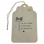 1947 Masters Tournament Fourth Rd Sunday Ticket #1455 with Original String