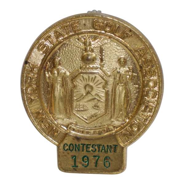 1976 New York State Golf Association NYSGA Contestant Badge