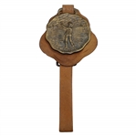 White Mountains New Hampshire Watch Fob with Unmarked Pre-Swing Golfer & Flag Medal 