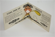 “Fore!” Clever Golf Themed Advertising Card by The Pockrandt Paint Co. - Akron, OH.