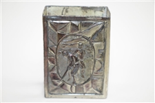 Vintage Pair of Golfers Japanese Matchbox Holder