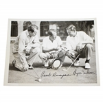 Paul Runyan & Byron Nelson Signed Black & White Photo JSA ALOA