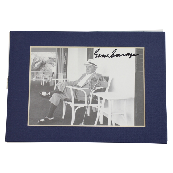 Gene Sarazen Signed Black & White Photo - Marco Hospital Donation Thank You JSA ALOA