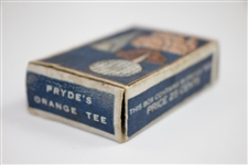 Pryde's Orange Tee Box with Orange Tees Pat. Jan. 13, 1925 - Great Condition