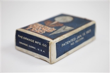 Pryde's Orange Tee Box with Orange Tees Pat. Jan. 13, 1925 - Great Condition
