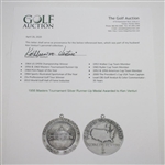1956 Masters Tournament Silver Runner-Up Medal Awarded to Ken Venturi