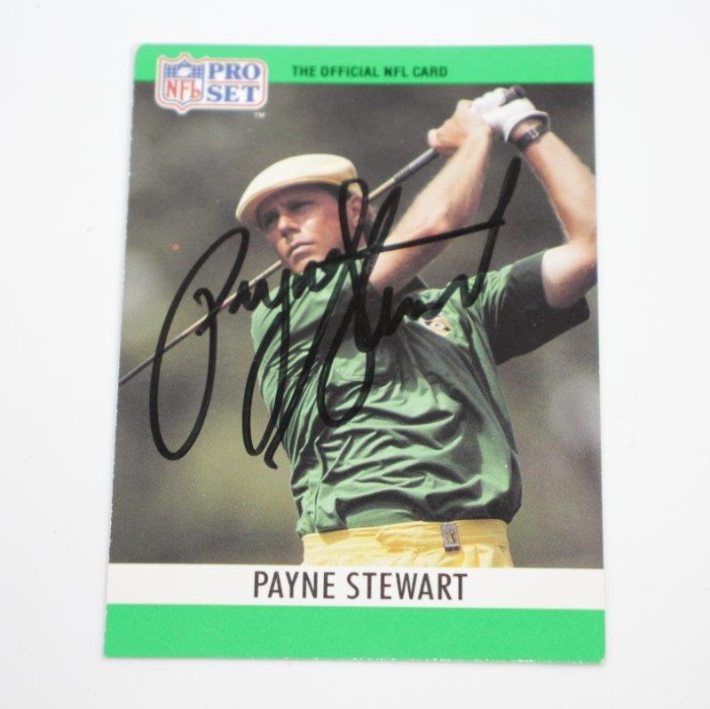 Lot Detail - Payne Stewart Signed 1990 NFL Pro-Set Golf Card JSA ALOA