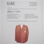 Ken Venturi's Personal 1964 USGA Open at Congressional Country Club Red Jacket