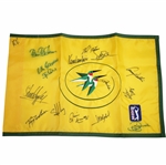 Ken Venturis Personal Embroidered Castle Pines PGA Tour Flag Signed by Fifteen JSA ALOA