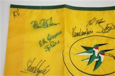 Ken Venturi's Personal Embroidered Castle Pines PGA Tour Flag Signed by Fifteen JSA ALOA