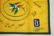 Ken Venturi's Personal Embroidered Castle Pines PGA Tour Flag Signed by Fifteen JSA ALOA