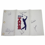 Ken Venturis Personal Multi-Signed PGA Tour Embroidered Flag JSA ALOA
