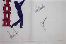 Ken Venturi's Personal Multi-Signed PGA Tour Embroidered Flag JSA ALOA