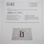Ken Venturi's Personal Multi-Signed PGA Tour Embroidered Flag JSA ALOA