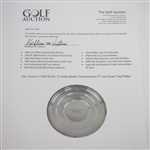 Ken Venturi's 1950 Northern California Golf Association 2nd Low Gross Tray/Platter