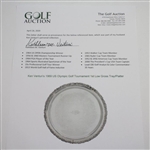 Ken Venturi's 1969 U.S. Olympic Golf Tournament 1st Low Gross Tray/Platter