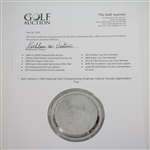 Ken Venturi's 1995 National Golf Championship American Cancer Society Appreciation Tray
