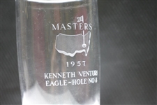 Ken Venturi's 1957 Masters Tournament Hole No. 8 Crystal Eagle Glass