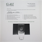 Ken Venturi's 1957 Masters Tournament Hole No. 8 Crystal Eagle Glass