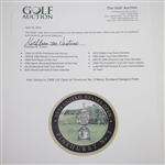 Ken Venturi's Personal 1999 US Open at Pinehurst No. 2 Merry Scotland Designs Plate