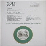 Augusta National Clubhouse Wedgwood Bone China Ltd Ed Plate #397 - Gifted to Ken Venturi