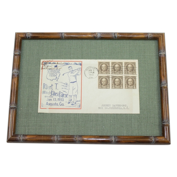 Ken Venturis 1933 Augusta National GC "Bobby Jones Golf Course" Opening Day Cover