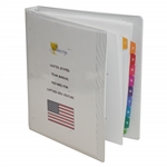 Ken Venturi's 2000 The President's Cup US Captain Team Manual with Letters, Photos, Itineraries, etc.