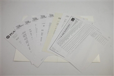 Ken Venturi's 2000 The President's Cup US Captain Team Manual with Letters, Photos, Itineraries, etc.