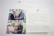 Ken Venturi's 2000 The President's Cup US Captain Team Manual with Letters, Photos, Itineraries, etc.
