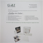 Ken Venturi's 2000 The President's Cup US Captain Team Manual with Letters, Photos, Itineraries, etc.