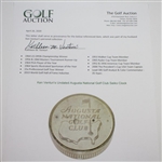 Ken Venturi's Undated Augusta National Golf Club Seiko Clock