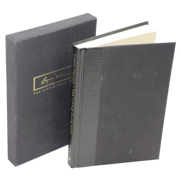 Ken Venturis Personal Byron Nelson Signed The Little Black Book with Slipcover JSA ALOA